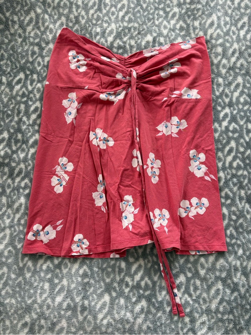 Patagonia Floral Tie-Front Top in Rose Pink
